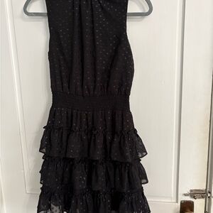 1. State Dress with High Neck and 3 Tiered Skirt